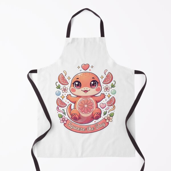Item preview, Squeeze the Day Grapefruit Gecko Kawaii T-Shirt – Cute Citrus Reptile Sticker Gift for Gecko Lovers, Cozy Girls & Summer Vibes designed and sold by GemBob Creations.
