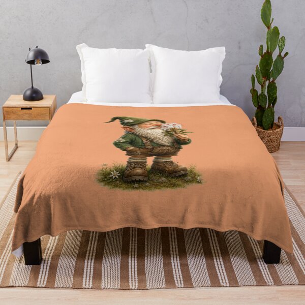 Item preview, Alpine Flower Lover Gnome – Peaceful Bavarian Vintage Nature Design designed and sold by Alpine-Ink.