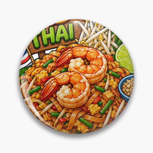 Item preview, Pad Thai Sticker | Thailand Street Food | Colorful Noodles Foodie` designed and sold by Chinnibujji.