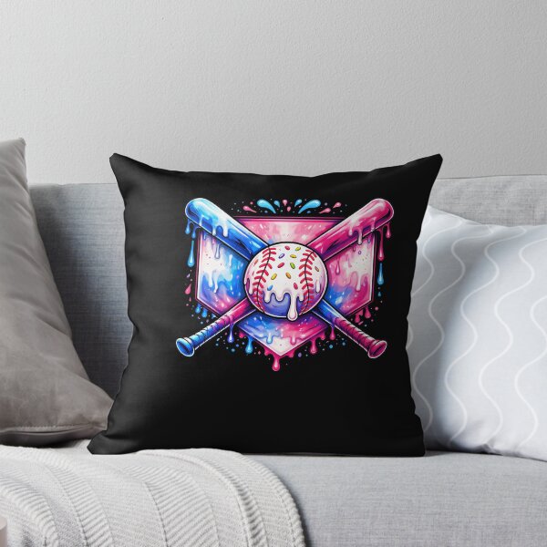 Item preview, Baseball Drip Art Rainbow Ball and Bats Design designed and sold by ayion.
