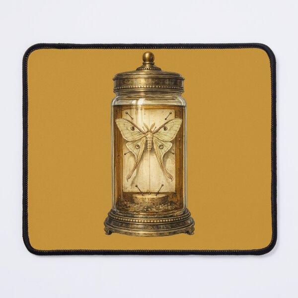 Item preview, Vintage Moth Specimen Jar Print – Victorian Naturalist Glass Collection Art designed and sold by MagicMakerPh.