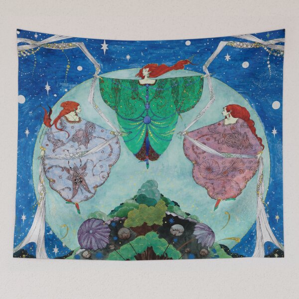 Item preview, Elf Hill by Harry Clarke - Art Nouveau Fantasy Maidens for Mythology Art Lovers designed and sold by RickE.