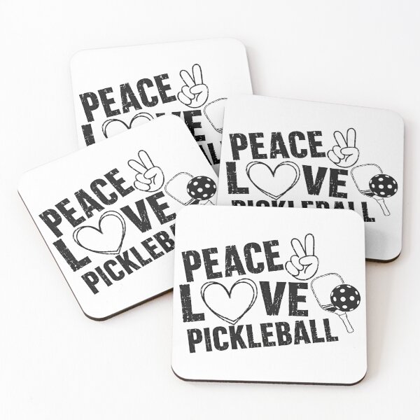 Item preview, Peace Love Pickleball Sport Player Hobby Enthusiast designed and sold by HumansStuck12.