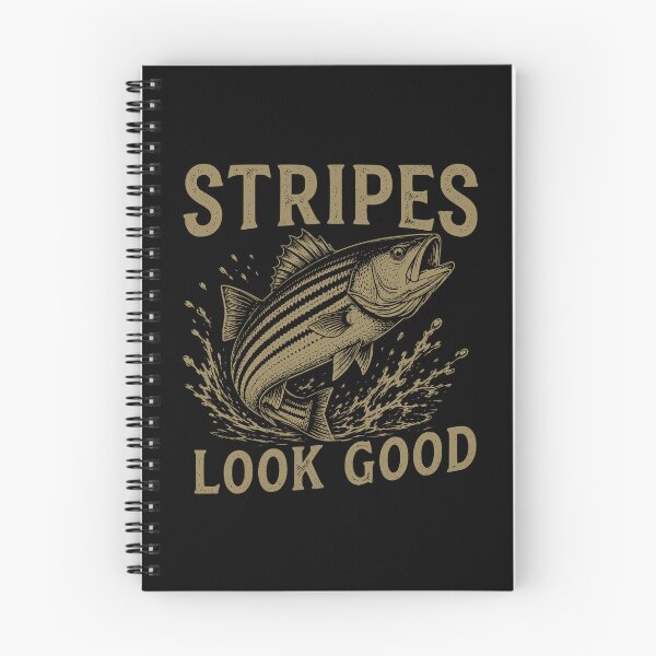 Item preview, Stripes Look Good Funny Retro Fishing Graphic designed and sold by PrintAtelier.