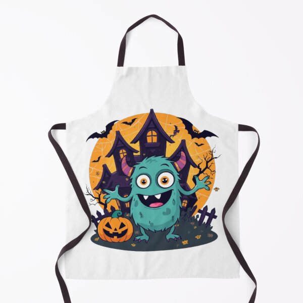 Item preview, Cute Cartoon Halloween Monster - Haunted House designed and sold by LMoonDesigns.