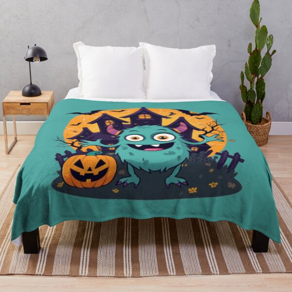 Item preview, Cute Cartoon Halloween Monster - Haunted House designed and sold by LMoonDesigns.