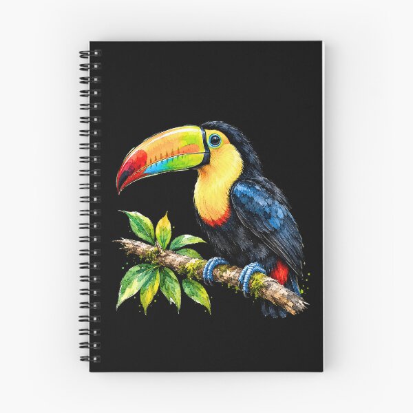 Item preview, Minimal Toucan Watercolor | Hand Drawn Tropical Bird Illustration designed and sold by ColorSplash123.