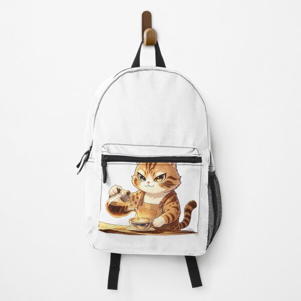 Item preview, The Cosmic Barista - Magical Felis Nigripes Coffee Master designed and sold by ABYSSLAB.