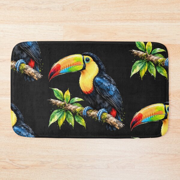 Item preview, Minimal Toucan Watercolor | Hand Drawn Tropical Bird Illustration designed and sold by ColorSplash123.