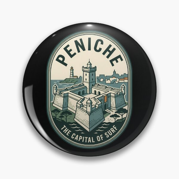 Item preview, Peniche Portugal Surf Capital Vintage Travel Emblem designed and sold by k3rstman1.