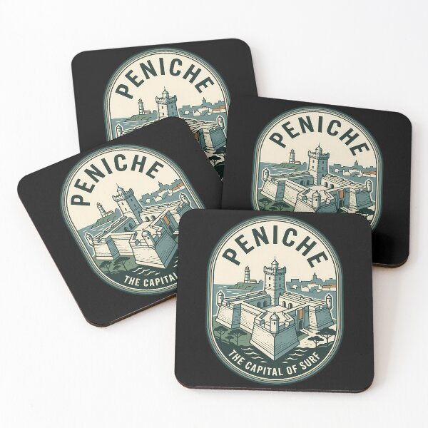 Item preview, Peniche Portugal Surf Capital Vintage Travel Emblem designed and sold by k3rstman1.