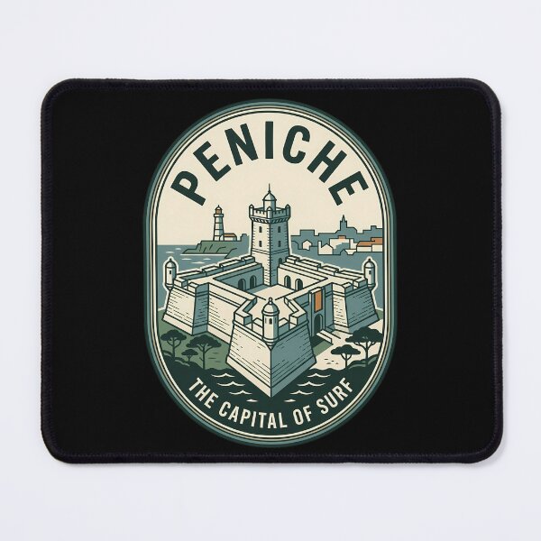 Item preview, Peniche Portugal Surf Capital Vintage Travel Emblem designed and sold by k3rstman1.