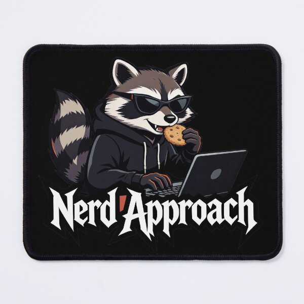 Item preview, Nerdy Raccoon Coder, Obsessed with Clean Code designed and sold by NerdApproach.