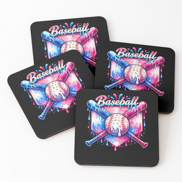Item preview, Baseball Script Drip Art Rainbow Design designed and sold by ayion.
