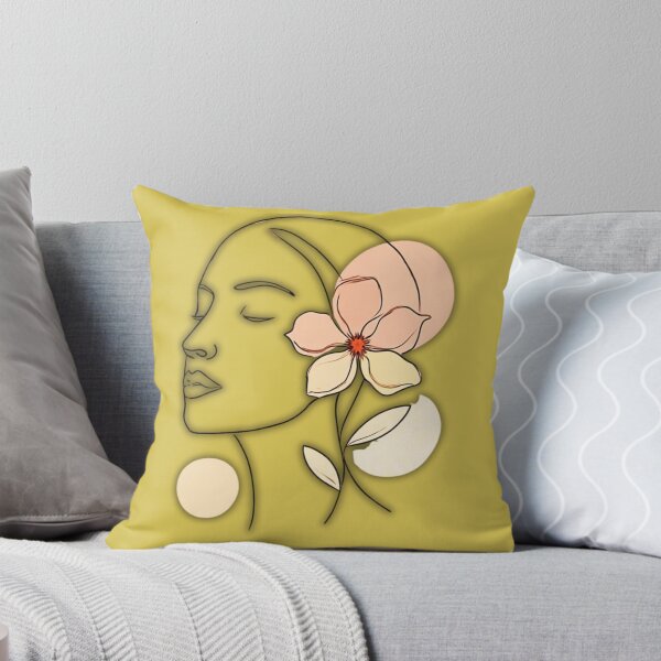 Item preview, Minimalist Floral Woman Line Art designed and sold by Tom-Apex-Art.