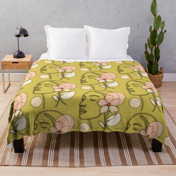 Item preview, Minimalist Floral Woman Line Art designed and sold by Tom-Apex-Art.