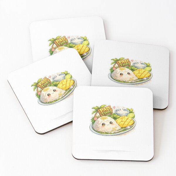 Item preview, Mango Sticky Rice Sticker | Thai Dessert | Cute Foodie Sticker` designed and sold by Chinnibujji.