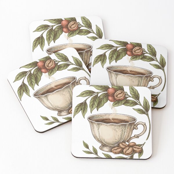 Item preview, National Coffee Day Botanical Coffee Design designed and sold by WonderMugStudio.