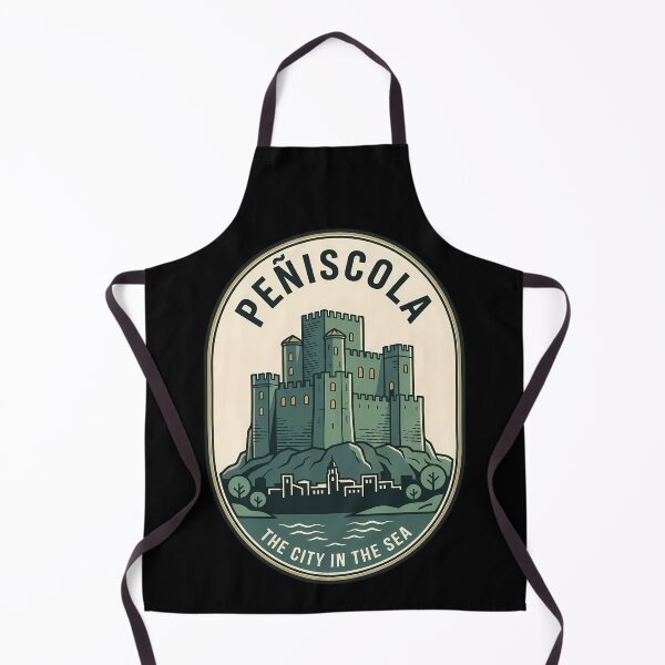 Item preview, Peñiscola Spain Castle Vintage Travel Emblem designed and sold by k3rstman1.