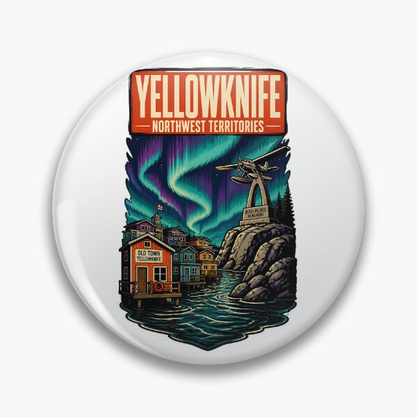 Item preview, Yellowknife, Northwest Territories Canada Vintage Travel Tourism Souvenir designed and sold by TravelersGems.