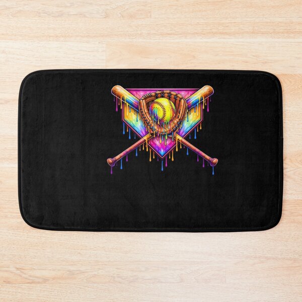 Item preview, Copy of Baseball Drip Art Rainbow Ball and Bats Design designed and sold by ayion.