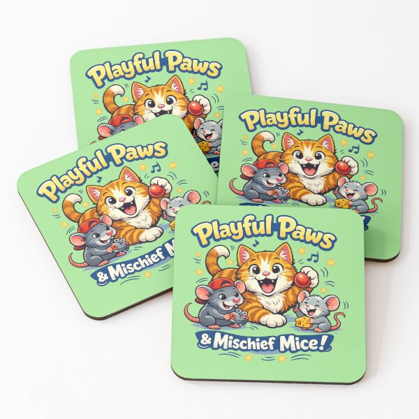 Item preview, Playful Cat Rat Mouse Trio – Funny Animal Friendship Quote Design designed and sold by EdgeSphere.