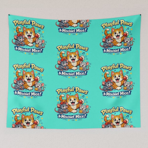 Item preview, Playful Cat Rat Mouse Trio – Funny Animal Friendship Quote Design designed and sold by EdgeSphere.