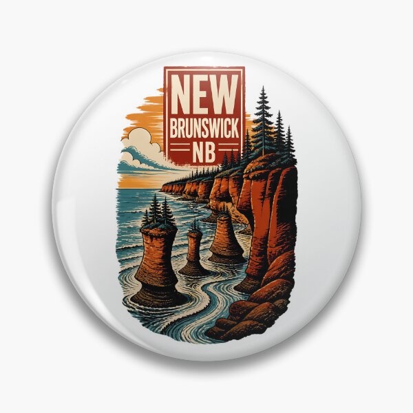 Item preview, New Brunswick Canada Vintage Travel Tourism Souvenir designed and sold by TravelersGems.