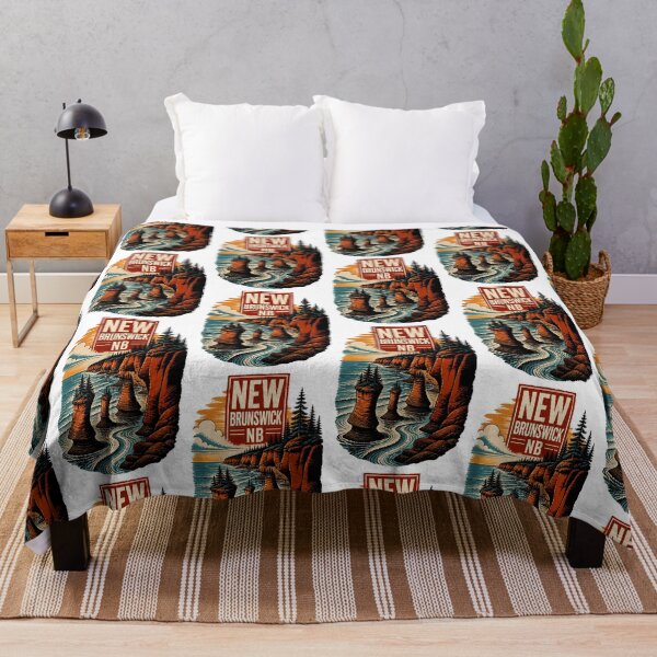 Item preview, New Brunswick Canada Vintage Travel Tourism Souvenir designed and sold by TravelersGems.