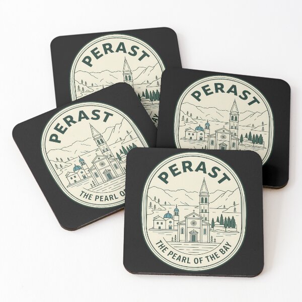 Item preview, Perast Montenegro Pearl Bay Vintage Travel Emblem designed and sold by k3rstman1.