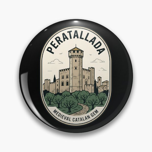 Item preview, Peratallada Medieval Catalan Gem Vintage Travel Emblem designed and sold by k3rstman1.