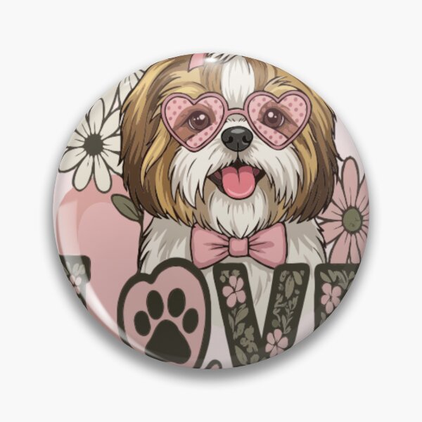 Item preview, Feeling Pawsome Shih Tzu | Cute Shih Tzu Dog Lover Gift | Kawaii Puppy Illustration designed and sold by PawsAndPallette .