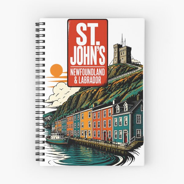 Item preview, St. John's, Newfoundland and Labrador Canada Vintage Travel Tourism Souvenir designed and sold by TravelersGems.