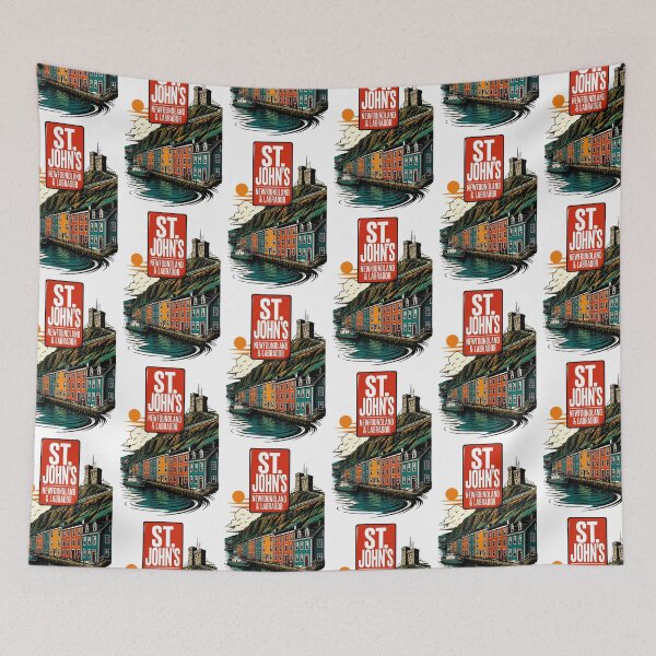 Item preview, St. John's, Newfoundland and Labrador Canada Vintage Travel Tourism Souvenir designed and sold by TravelersGems.