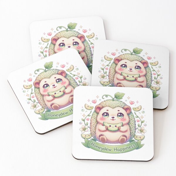 Item preview, Honeydew Happiness Kawaii Hedgehog T-Shirt – Cute Melon Animal Sticker Gift for Kawaii Lovers, Cozy Girls & Cottagecore Fan designed and sold by GemBob Creations.