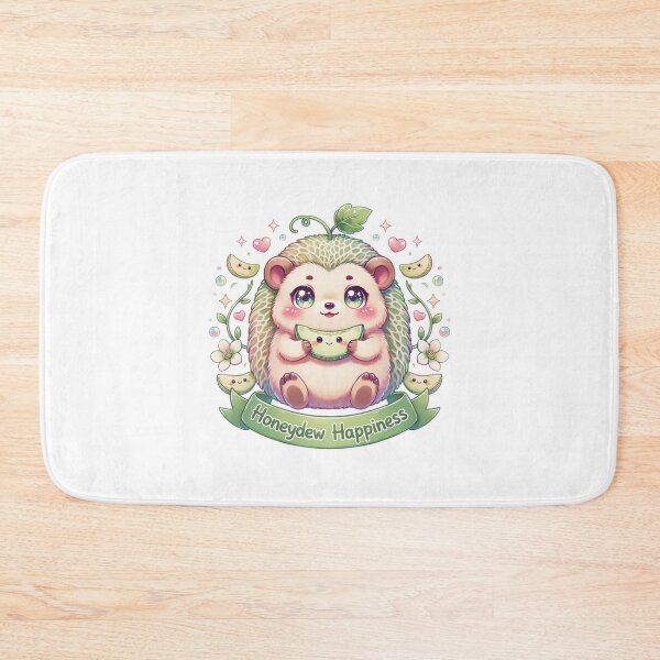 Item preview, Honeydew Happiness Kawaii Hedgehog T-Shirt – Cute Melon Animal Sticker Gift for Kawaii Lovers, Cozy Girls & Cottagecore Fan designed and sold by GemBob Creations.