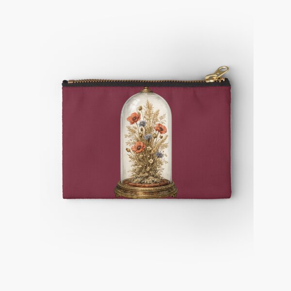 Item preview, Victorian Bell Jar Wildflower Print – Vintage Dried Flower Glass Dome Art designed and sold by MagicMakerPh.