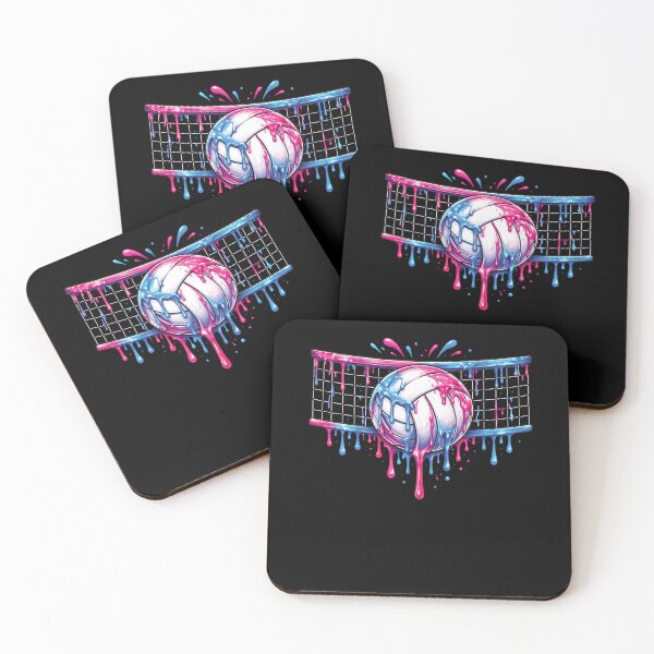 Item preview, Volleyball Drip Art Rainbow Splash Design designed and sold by ayion.