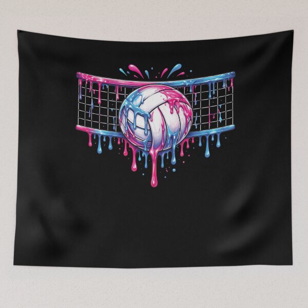 Item preview, Volleyball Drip Art Rainbow Splash Design designed and sold by ayion.