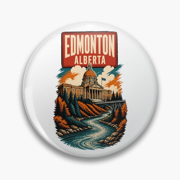 Item preview, Edmonton, Alberta Canada Vintage Travel Tourism Souvenir designed and sold by TravelersGems.