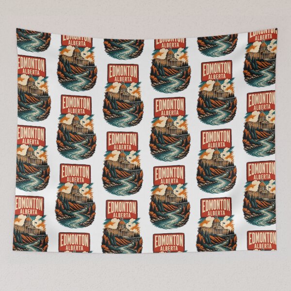 Item preview, Edmonton, Alberta Canada Vintage Travel Tourism Souvenir designed and sold by TravelersGems.