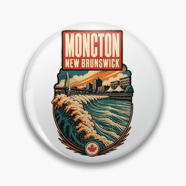 Item preview, Moncton, New Brunswick Canada Vintage Travel Tourism Souvenir designed and sold by TravelersGems.