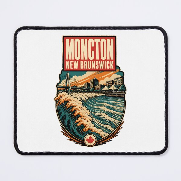 Item preview, Moncton, New Brunswick Canada Vintage Travel Tourism Souvenir designed and sold by TravelersGems.