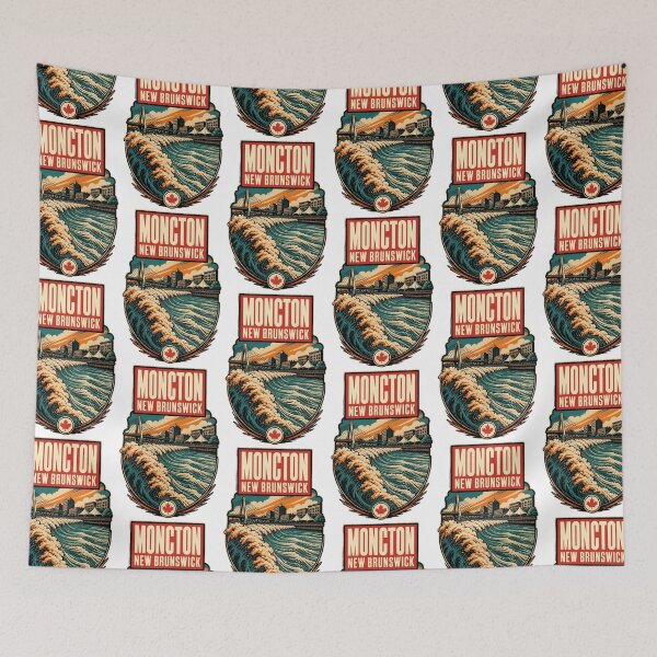 Item preview, Moncton, New Brunswick Canada Vintage Travel Tourism Souvenir designed and sold by TravelersGems.