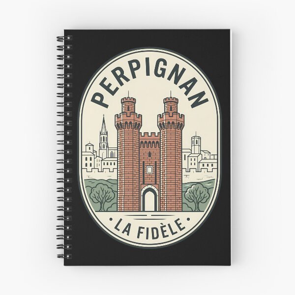 Item preview, Perpignan France Le Castillet Vintage Travel Emblem designed and sold by k3rstman1.