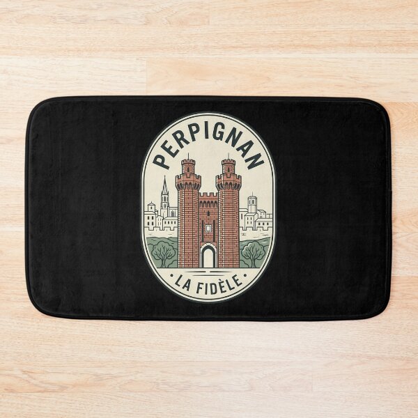 Item preview, Perpignan France Le Castillet Vintage Travel Emblem designed and sold by k3rstman1.