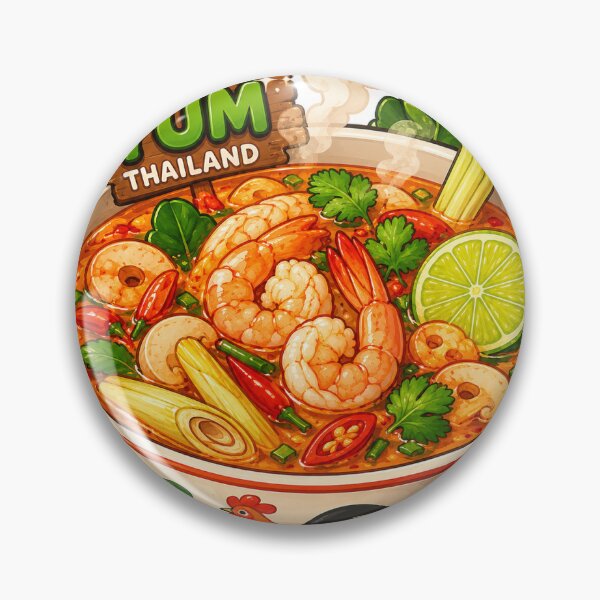 Item preview, Tom Yum Soup Sticker | Spicy Thai Food | Thailand Street Food` designed and sold by Chinnibujji.