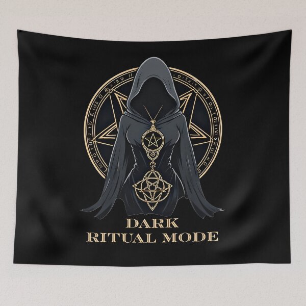 Item preview, Dark Ritual Mode Hooded Rune Occult Anime designed and sold by Neer arts.