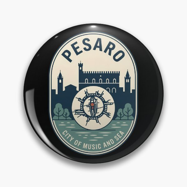 Item preview, Pesaro Italy City of Music Vintage Travel Emblem designed and sold by k3rstman1.