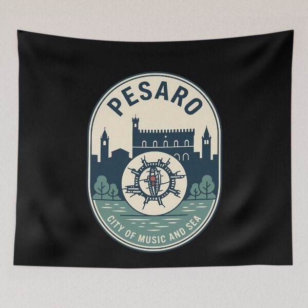 Item preview, Pesaro Italy City of Music Vintage Travel Emblem designed and sold by k3rstman1.